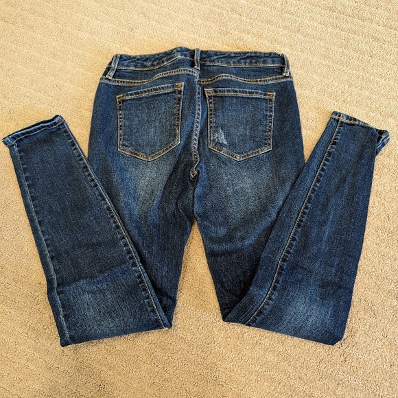 Classic Dark Blue Denim Skinny Jean - Picture 4 of 5